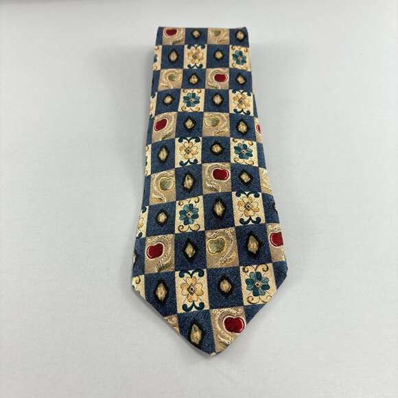 Jeffrey Banks Apples / Flowers Men's Tie 4" x 60" - Picture 1 of 3